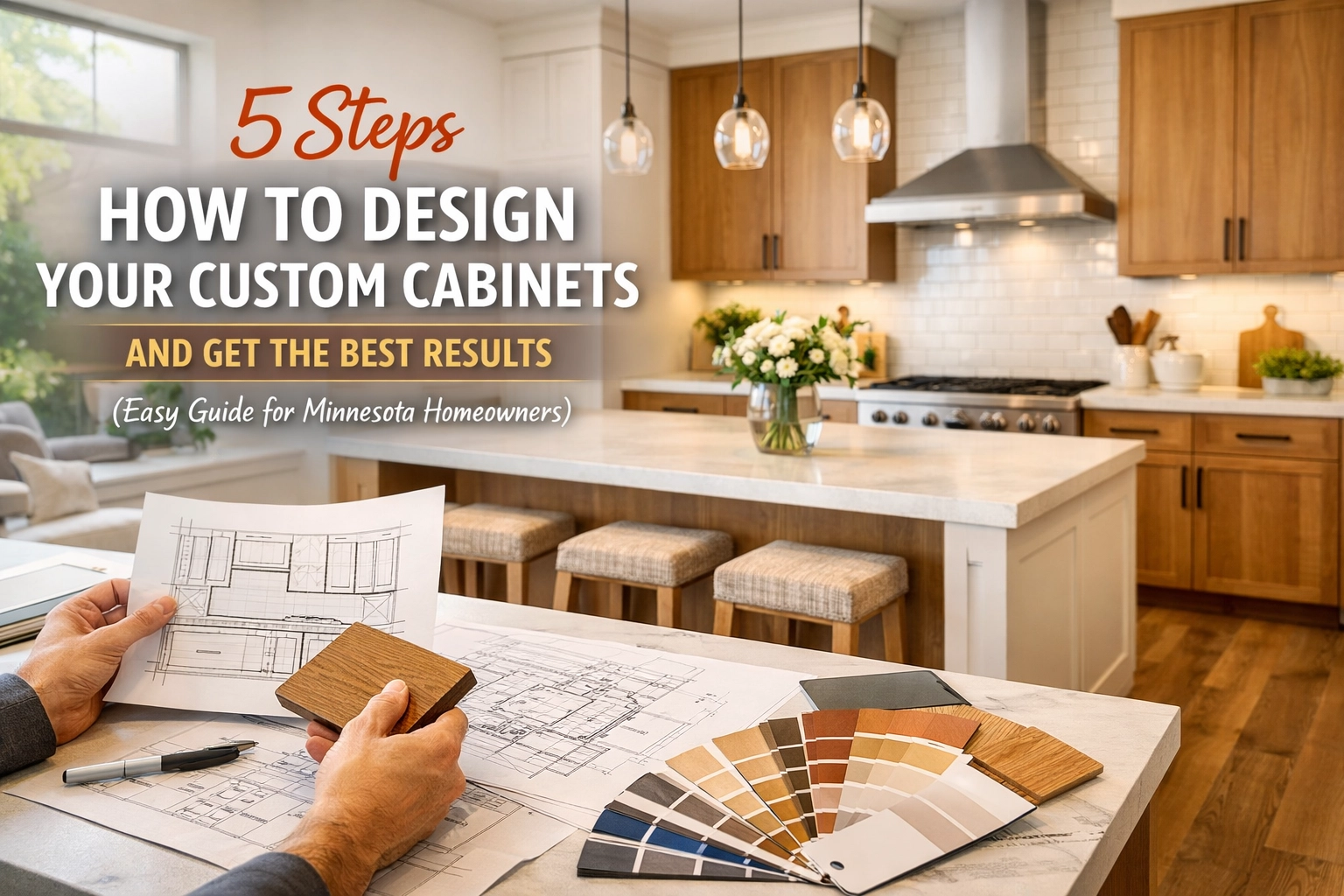 5 Steps How to Design Your Custom Cabinets and Get the Best Results (Easy Guide for Minnesota Homeowners)